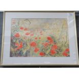 Bim Giardelli (20th century, working in Wales, wife of artist Arthur Giardelli), 'Poppies in a