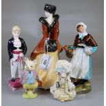 Collection of figurines to include: Royal Doulton 'Country Lass', Royal Worcester 'Natasha',