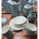 Tray of Royal Doulton 'Tracery' part tea and coffee ware to include: coffee pot, tea pot, milk