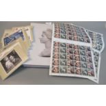 Special edition book of the Queen at 90 together with British 90th Mint Birthday stamps in two