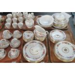 Five trays of Royal Grafton 'Malvern' coffee and dinnerware, to include: 12 dinner plates, 17 tea