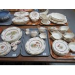 Copeland Spode 'Rosalie' part dinnerware, to include: 6 dinner plates and 6 side plates, 7 tea