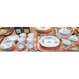 Two trays of Coalport 'Revelry' fine bone china tea ware, to include: 6 cups, saucers and tea