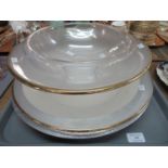 Pottery and glass chargers and bowls (4) (B.P. 21% + VAT)