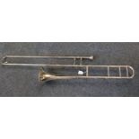 Silver plated Boosey and Hawkes Ltd. 149589 Trombone.