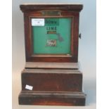 GWR Railway signal box line clear indicator box with brass plaque numbered 285K. 31cm high