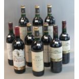 Ten bottles of French red wine, Chateau Meyney Cru Bourgeois, Saint Estephe. Two Chateau