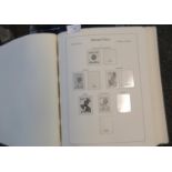 Five empty albums including Lighthouse Hingless (2) for European stamps with pages complete 1956