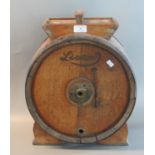 Vintage Lister oak coopered butter churn. (B.P. 21% + VAT)