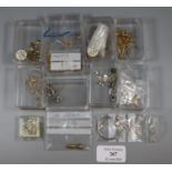 A collection of silver and gold plated findings. (B.P. 21% + VAT)