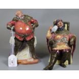 Two Royal Doulton bone china figurines to include 'Falstaff' and 'The Foaming Quart'. (2) (B.P.