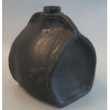 Late 19th/early 20th century Doulton Lambeth blackjack style stoneware flask (missing it's lid),