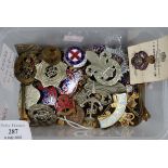 Collection of various pin badges to include 'Royal British Legion', 'Boy Scouts', 'Girl Guides', '