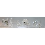 Collection of Swarovski Crystal 'Woodland' creatures to include, 'Squirrel', 'Tortoise', 'Hedgehog',