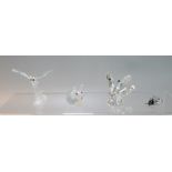 4 Swarovski Crystal insects to include, 'Snail', 'Ladybird', 'Butterfly' and 'Dragonfly' all in