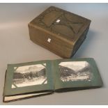 Postcards selection in two albums mostly European topographical cards (B.P. 21% + VAT)