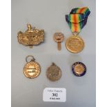 WWI Victory Medal, 1914-1919 awarded to 39445 PTE D.W. Thomas Gloucestershire Regiment, together