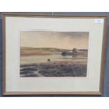 Michael W King, (British 20th Century), 'Evening, Parrog' (Newport Pembs), signed, watercolours.