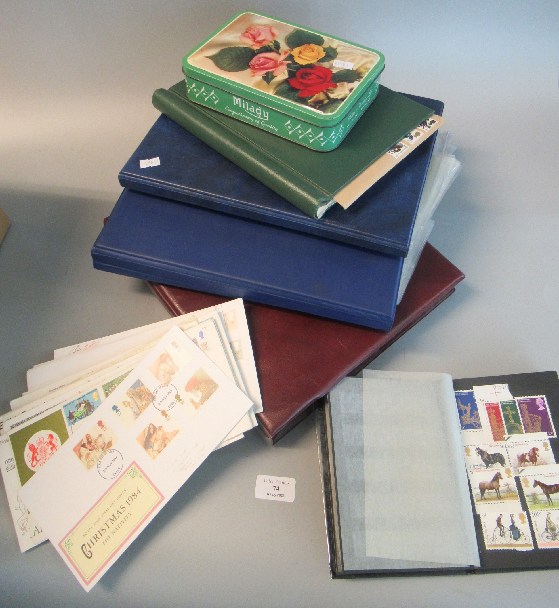 Great Britain collection of First Day Covers in album, two files and plastic packets plus mint