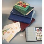 Great Britain collection of First Day Covers in album, two files and plastic packets plus mint