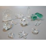 A collection of Swarovski Crystal Marine Creatures, to include 'Whale', 'Fish', 'Blow Fish', 'Sea