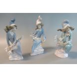 3 Lladro Spanish porcelain 'Star Gazing' figurines. (3) (B.P. 21% + VAT)