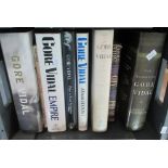 Box of mainly hard back books, by or about Gore Vidal: 'Gore Vidal, a Biography', Fred Caplan, Books