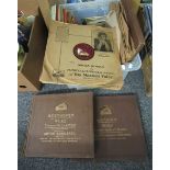 A box of vinyl LP and single 45rpm classical records to include: boxed sets of Beethoven 'Concerto