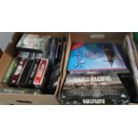 Two boxes of war dvds, to include; 'Pearl Harbour, 'Battle Field Diaries', 'Battle of Britain', '