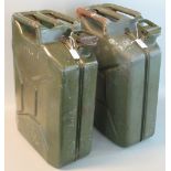 2 similar vintage Jerry cans. (B.P. 21% + VAT)