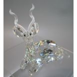 Swarovski Crystal annual edition 1994, 'Inspiration Africa' - The Kudu, with original box and