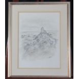 Sir John 'Kyffin' Williams ( Welsh 1919-2006), 'Ynys Llanddwyn', signed with initials, pencil and