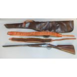 Sarasqueta side by side double barreled 20 bore ejector shotgun having straight hand chequered stock