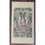 Buddhist School, probably Tibetan or Nepalese, 'The 1001 Buddhas of Meditation', a Thangka,
