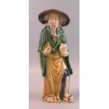 Chinese pottery glazed mudman figure. (B.P. 21% + VAT)