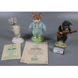 Two Beswick animal figurines to include; 'Christopher Pig' and 'Tom Kitten', together with a John