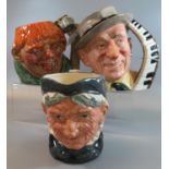 Three Royal Doulton character jugs to include; 'Quasimodo' D7108 with COA, 'Granny' and 'Jimmy