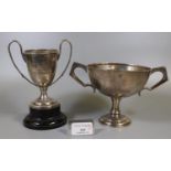 Early 20th Century silver two handled presentation equestrian cup, horse show 1925 for best horse in