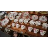 Three trays of Royal Albert English bone china 'Lady Carlyle' design items (mostly seconds) to