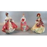 Three Royal Doulton bone china figurines to include; 'Her Ladyship', 'Alexandra' and 'Southern
