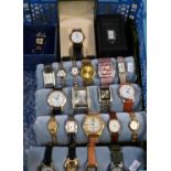 Large collection of assorted modern dress wristwatches, various. (B.P. 21% + VAT)