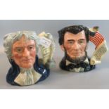 Two Royal Doulton 'Presidential Series' character jugs to include; 'Thomas Jefferson' D6943 and '