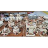 Two trays of Mason's ironstone 'Mandalay' design items to include: dresser jugs of various sizes,