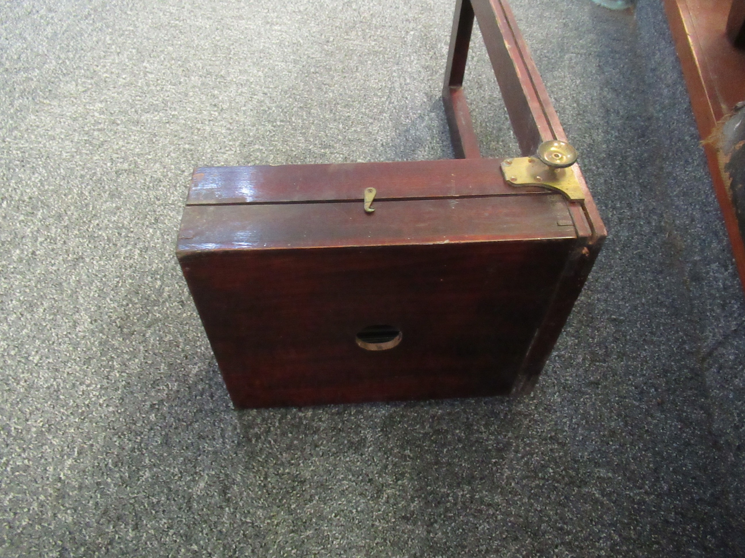 Vintage leather bound trunk, together with vintage camera slides etc (B.P. 21% + VAT) - Image 7 of 14