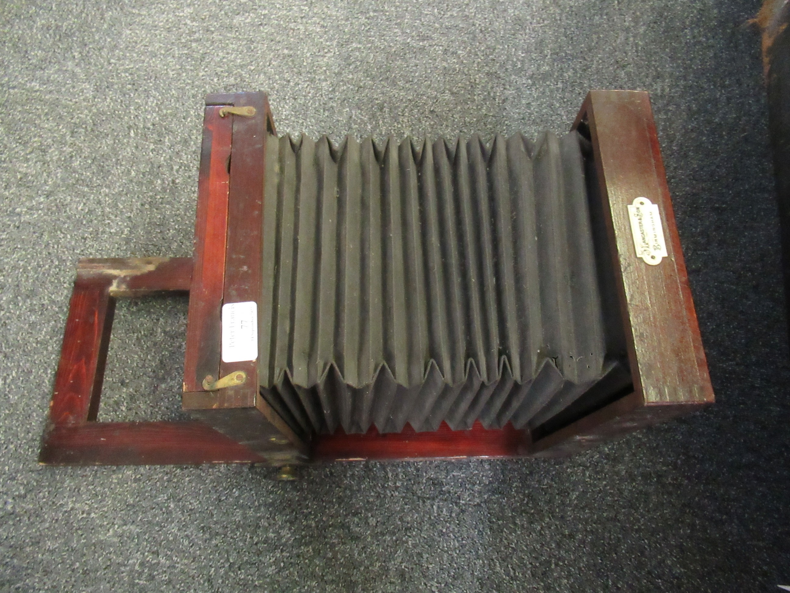 Vintage leather bound trunk, together with vintage camera slides etc (B.P. 21% + VAT) - Image 2 of 14