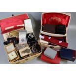 Collection of assorted costume jewellery, together with empty jewellery boxes, various. (B.P.