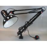 Modern black finish anglepoise lamp. (B.P. 21% + VAT)