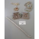 Collection of assorted jewellery, to include: 'Clogau' silver Welsh dragon pendant on chain, '