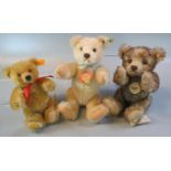 Three Steiff teddy bears, to include: 'Teddy Bear 1953', '1926 Classic Teddy Bear' and 'The Welsh