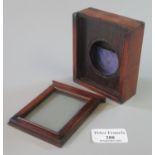 19th Century rosewood pocket watch box with sliding front and back panels. (B.P. 21% + VAT)